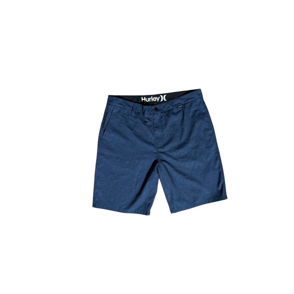 Hurley Blue Hybrid Shorts Casual Walk Shorts Mens Size 34